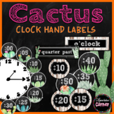 Cactus Classroom Decor Clock Labels