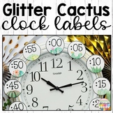 Cactus Classroom Decor Clock Labels Succulent or Plant Cla
