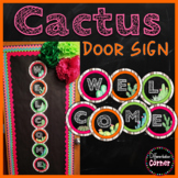 Cactus Classroom Decor Door Sign