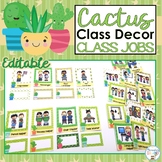 Cactus Classroom Decor Classroom Jobs | Cactus Classroom D