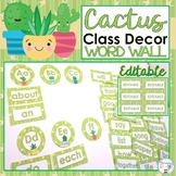 Cactus Classroom Decor Succulent Classroom Decor Word Wall