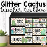 Cactus Classroom Decor Teacher Toolbox Editable Labels Suc