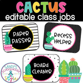 Cactus Classroom Theme Editable Classroom Jobs