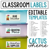 Cactus Classroom Labels: Extreme Makeover Classroom Edition
