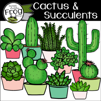 Preview of Cactus Clip Art and Other Succulents
