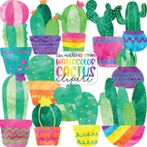 Cactus Clipart Watercolor - Succulent Plant Clipart