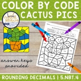 Cactus Color by Code Rounding Decimals to Thousandths | 5.NBT.4