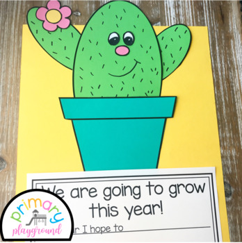 Cactus Craft With Writing Prompts Pages By Primary Playground 