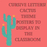Cactus Cursive Writing Poster Boards