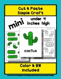 Cactus - Cut & Paste Craft - Mini Craftivity for Pre-K & K