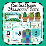 Cactus Decor Classroom Theme