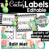 Cactus Labels EDITABLE