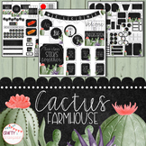 Cactus Farmhouse - Editable Classroom Decor