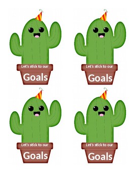 Preview of Cactus Goal Sheet