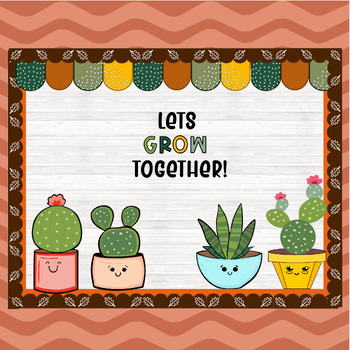 Succulent Cactus Themed Classroom Posters Inspirational Decor