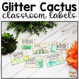 Cactus Classroom Decor Labels Editable Classroom Supply La