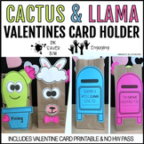 Cactus Valentines & Llama Valentines Day Bag Holder