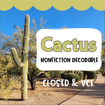 Preview of Cactus Nonfiction Decodable | 2 Syllable Closed & Silent E | Full Lesson Plan