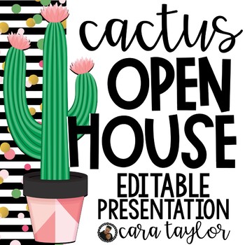 Preview of Cactus Open House Presentation - EDITABLE!