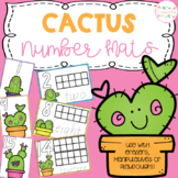 Cactus Playdough Number Mats