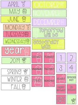 Teacher S Friend Monthly Calendar Pocket Chart