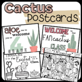 Cactus Postcards: Beginning of the Year, Back to School Ni
