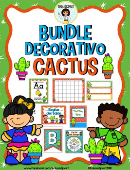 Preview of Cactus Spanish Decor Bundle