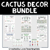 Cactus and Succulent Classroom Theme Decor Bundle