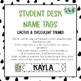 Cactus/Succulent Desk Name Tags