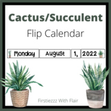 Cactus/Succulent -- Flip Calendar | Calendar Time 2023-2024