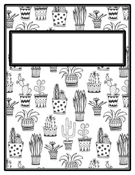 Download Cactus Coloring Page Worksheets Teaching Resources Tpt