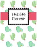 Cactus Teacher Planner