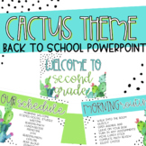 Cactus Theme Back to School Open House First Day Editable 