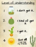 Cactus Theme Level of Understanding