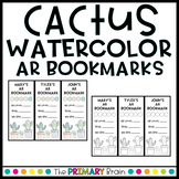 Cactus Themed Accelerated Reader EDITABLE Classroom Bookmarks