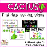 Cactus Themed First Day/Last Day of School Signs (2023-2024)