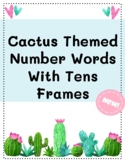 Cactus Themed Number Posters with Tens Frames