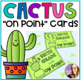 Cactus Themed On Point End of the Year Cards