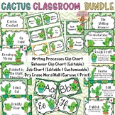 Cactus Classroom Behavior Word Wall Writing Clip Chart Job