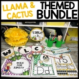 Llama Classroom Decor Bundle | Llama and Cactus Classroom Theme