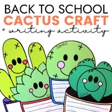 First Day of School Craft - Cactus Theme Back to School Cr