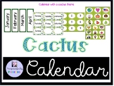 Cactus calendar set
