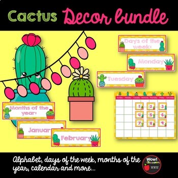 Preview of Cactus decor bundle