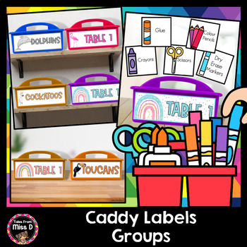 Pencil Caddy Labels by Regina Capowski