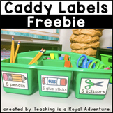 Caddy Labels FREEBIE