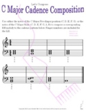 Cadence Composition Worksheet for All 12 Major Keys