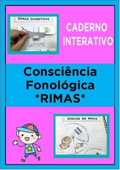 Preview of Caderno Interativo - Consciência Fonológica - Só RIMAS
