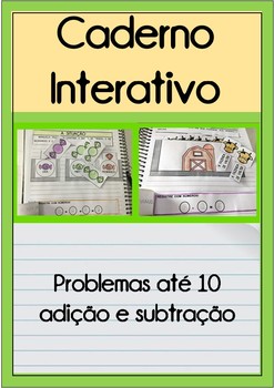 Preview of Caderno Interativo - Problemas até 10 - Adição e Subtração