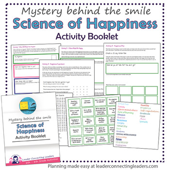 Preview of Cadette Girl Scout Science of Happiness Activity Booklet
