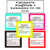 Caesar's English 1 Bundle Lessons 11 - 20 Folders